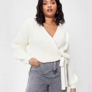 NWT Nasty Gal knitted wrap tie Cardigan 🙌🏻